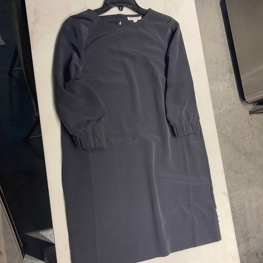 Grey 3/4 sleeve dress XS never worn